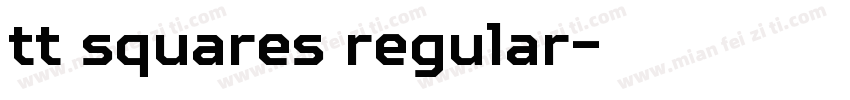 tt squares regular字体转换
